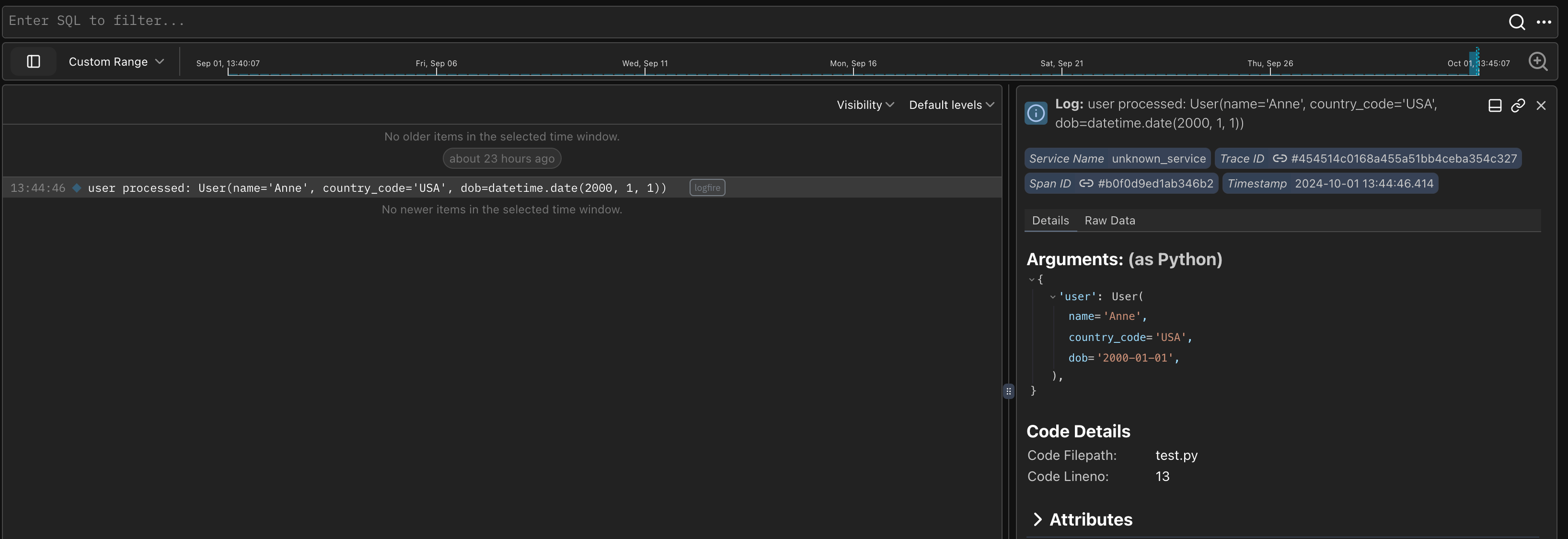 基本 pydantic logfire 用法